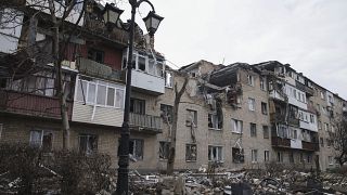 Le rovine della città di Bakhmut, in Ucraina