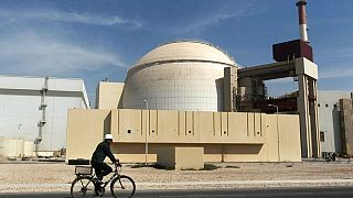 مبنى مفاعل محطة بوشهر للطاقة النووية، خارج مدينة بوشهر الجنوبية، إيران، 26 أكتوبر 2010.