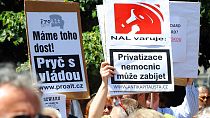 Sindicalistas protestan en Praga contra las reformas sanitarias, financieras y de pensiones del Gobierno checho