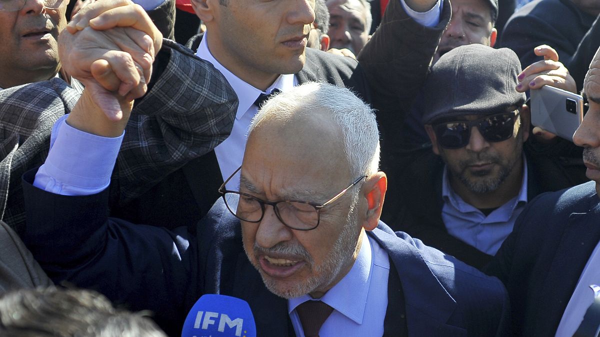 راشد الغنوشي زعيم حركة النهضة في تونس