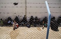 In einem Lager, in dem ehemalige IS-Anhänger inhaftiert sind