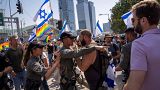 صدامات بين الشرطة ومحتجين إسرائيليين في تل أبيب. 2023/03/01