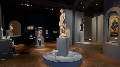 Beautiful Roman Sculpture At Victoria Albert Museum, London, UK