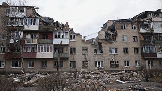 مدينة باخموت، موقع أعنف المعارك مع القوات الروسية، منطقة دونيتسك، أوكرانيا، الاثنين 27 فبراير/ شباط 2023