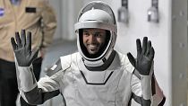 L'astronaute des Émirats arabes unis Sultan Al Neyadi au Centre spatial Kennedy de Cap Canaveral, en Floride, aux Etats-Unis, mercredi 1er mars 2023.
