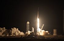 Un cohete Falcon 9 de SpaceX en el Centro Espacial Kennedy de Cabo Cañaveral, Florida, el jueves 2 de marzo de 2023.