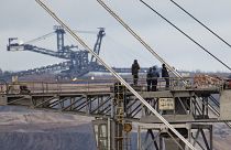Des militants pour le climat dans la mine de lignite de Gelsdorf, Allemagne, le 16.01.2023