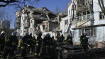 Edificio distrutto a a Zaporizhzhia