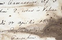 A dobozkában talált dokumentum egy részlete, dátum: 1834