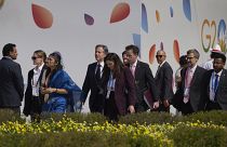 El secretario de Estado estadounidense Antony Blinken, en la reunión de ministros de Asuntos Exteriores del G20 en Nueva Delhi, India, el jueves 2 de marzo de 2023.