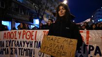 Yunanistan'da tren kazası protestosu