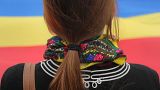 Пока в молдавской конституции указано, что государственным языком является молдавский на основе латинской графики