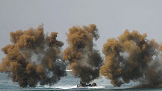 اقتحم مشاة البحرية من الدول الثلاث شاطئاً تايلاندياً 