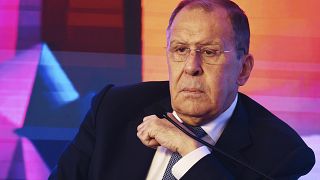 Russian Foreign Minister Sergey Lavrov at the G20 in New Delhi, India, 3 March 2023