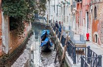 En janvier et février, Venise connaît une période de marée basse