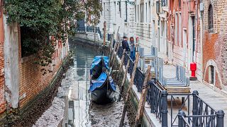 En janvier et février, Venise connaît une période de marée basse