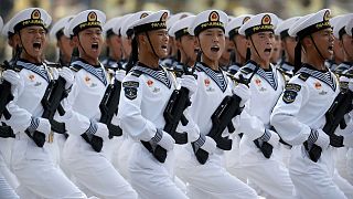 سربازان نیروی دریایی چین