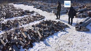 Η απεσταλμένη του euronews Βαλερί Γκοριά στο «νεκροταφείο πυραύλων» στο Χάρκοβο