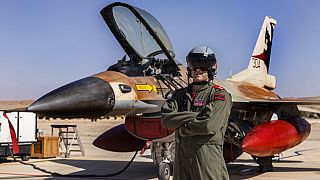 İsrail f-16 savaş uçağı (arşiv)