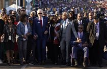 Joe Biden nas comemorações do "Domingo Sangrento", em Selma, no Alabama