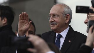 Kemal Kilicdaroglu, the leader of the Republican People's Party, arrives for a meeting  in Ankara, Turkey, 6 March 2023