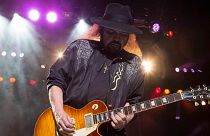 Gary Rossington with Lynyrd Skynyrd performs during CROCK FEST at Verizon Wireless Amphitheatre on Friday, June 19, 2015, in Atlanta.