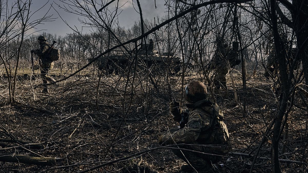 Ουκρανοί στρατιώτες στην Μπαχμούτ