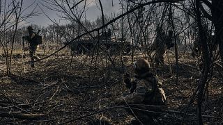 Ουκρανοί στρατιώτες στην Μπαχμούτ