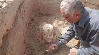 مجسمه ابوالهول کشف شده در مصر