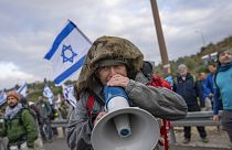 Tartalékos katona tiltakozik a Netanjahu-kormány jogi reformjai ellen