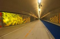 Blick in den Bybanen-Tunnel