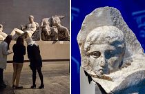 The Vatican and Greece were finalizing a deal to return three fragments of the Parthenon Marbles - this adds further pressure on the British Museum (seen left)