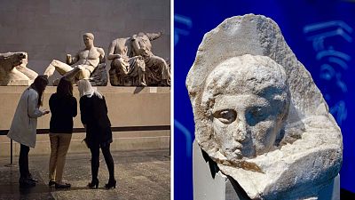 The Vatican and Greece were finalizing a deal to return three fragments of the Parthenon Marbles - this adds further pressure on the British Museum (seen left)