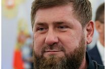  الزعيم الإقليمي للشيشان رمضان قديروف خلال حفل لتوقيع معاهدات لأربع مناطق من أوكرانيا للانضمام إلى روسيا، في الكرملين في موسكو، الجمعة 30 سبتمبر/أيلول 2022.