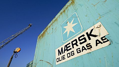  A.P. Moller-Maersk's oil rig in the North Sea named Halfdan.