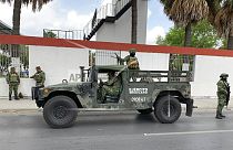 Mexican army soldiers prepare a search mission for four U.S. citizens kidnapped by gunmen at Matamoros, Mexico, Monday, March 6, 2023