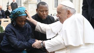 Boko Haram survivors meet Pope on Women's Day