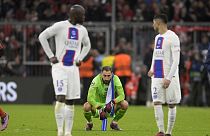 Enttäuschung bei den PSG-Spielern nach der Niederlage gegen München