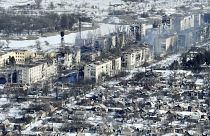 Destruição em Bakhmut, Ucrânia