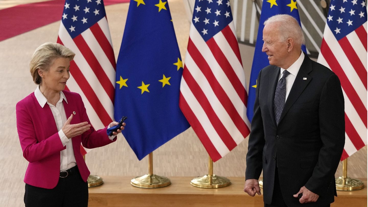 Clean tech subsidies and Ukraine to be main topics as von der Leyen meets  Biden | Euronews