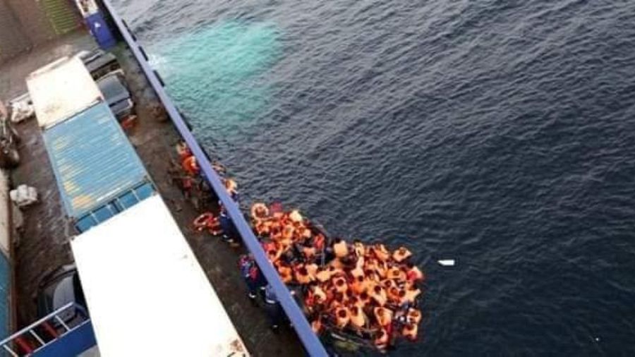 ferry boat sinking