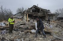 Schäden nach dem Beschuss in Zolochevsky in der West-Ukraine