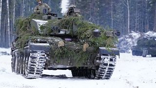 Panzer in Estland (Aufnahme vom 5. Februar 23)