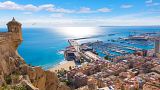 Vista de Alicante, en España, la ciudad con más horas de sol de Europa