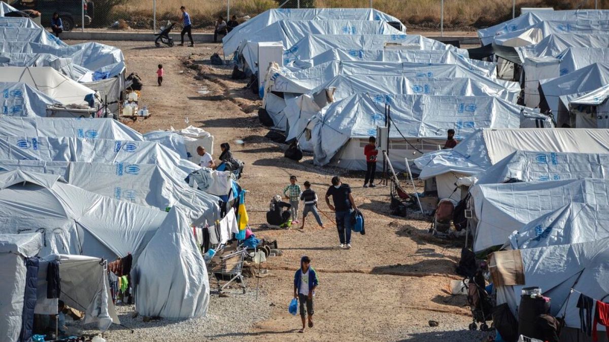 اردوگاه پناهجویان در جزیره لسبوس یونان