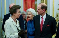 Yeni Edinburg Dükü Prens Edward ablası Prenses Anne ile bir davette / Arşiv