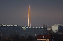 Az oroszországi Belgorod területéről Harkivra kilőtt rakéták 