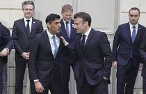 Macron e Sunak na cimeira que começou esta sexta-feira