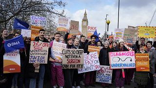Streik des medizinischen Personals in London