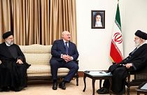 دیدار الکساندر لوکاشنکو، رئیس جمهوری بلاروس با علی خامنه‌ای، رهبر ایران در تهران